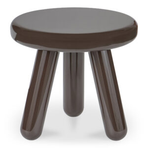 Joy Accent Table Dark Brown Lacquer from Moe
