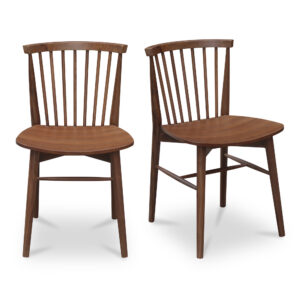 Marley Dining Chair Walnut-Set of Two from Moe