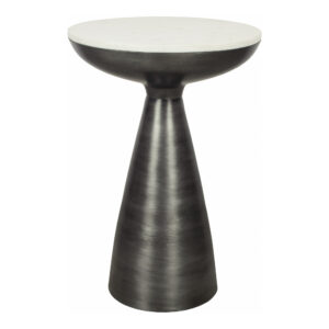 Font Side Table White Marble from Moe