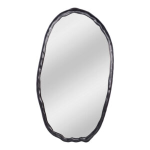 Foundry Oval Mirror Black from Moe