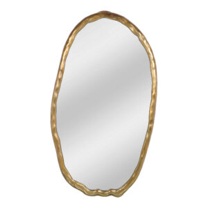 Foundry Oval Mirror Gold from Moe