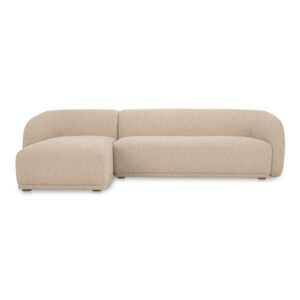 Faye Left Sectional Beige Boucle from Moe
