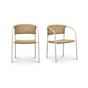 Zola Outdoor Dining Chair Natural-Set Of Two from Moe