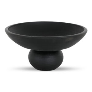 Asha Decorative Bowl Black Terracotta from Moe
