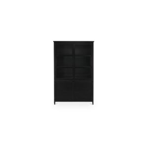 Henry Metal Tall Cabinet Black from Moe