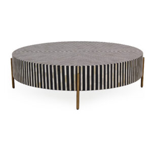 Chameau Medium Coffee Table Black and White from Moe