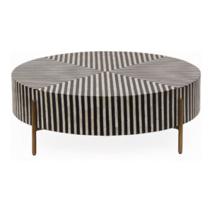 Chameau Small Coffee Table Black and White from Moe