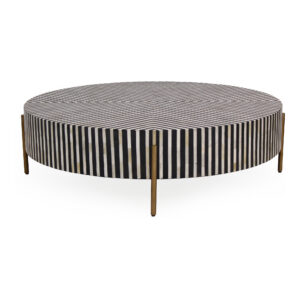 Chameau Large Coffee Table Black and White from Moe