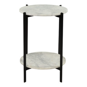 Melanie Accent Table White from Moe