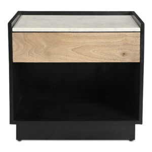 Carter Nightstand Black from Moe