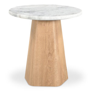 Evelyn Accent Table Ashen Grey Matrix Marble from Moe