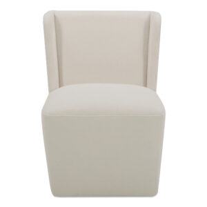 Cormac Rolling Dining Chair Cream from Moe