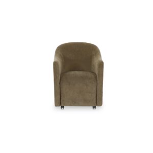 Drava Rolling Dining Chair Green from Moe