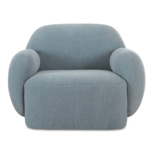 Hazel Lounge Chair Light Blue from Moe