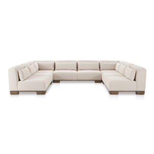 June U Shaped Modular Sectional Oatmeal from Moe