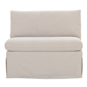 Fable Slipcover Dining Chair and Half Beige from Moe