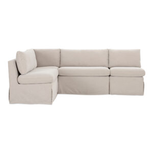 Fable Slipcover Dining Banquette L-Shape Beige 96 in. from Moe