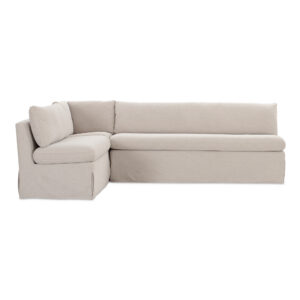 Fable Slipcover Dining Banquette L-Shape Beige 100.5 in. from Moe