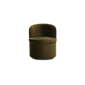 Dane Swivel Dining Chair Faux Green Mohair from Moe