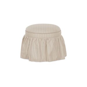 Heidi Storage Ottoman Beige Stripe from Moe