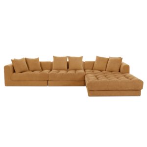 Davie Lounge Modular Sectional Golden Yellow from Moe