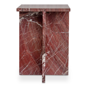Blair Accent Table Rosso Levanto Marble from Moe