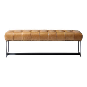 Wyatt Leather Bench Tan from Moe