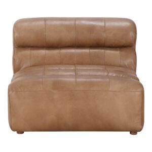Ramsay Leather Slipper Chair Tan from Moe
