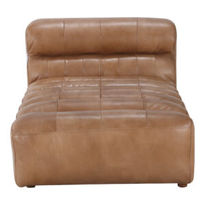 Ramsay Leather Chaise Tan from Moe