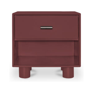 Jolene Nightstand Deep Red from Moe