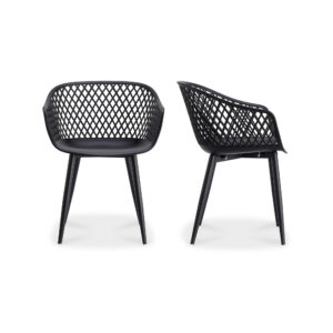 Piazza Outdoor Chair Black - Set Of Two from Moe