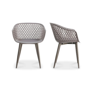 Piazza Outdoor Chair Grey - Set Of Two from Moe