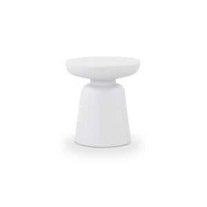 Ruth Outdoor Side Table White from Moe