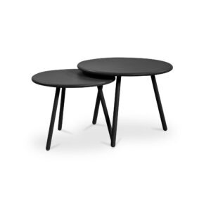 Kari Outdoor Nesting Coffee Table Black from Moe