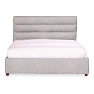 Takio Queen Bed Light Grey from Moe