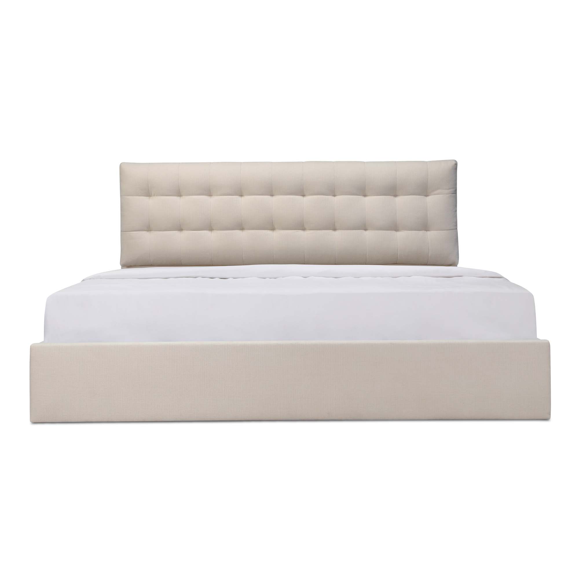 Sebastion Queen Storage Bed Cream