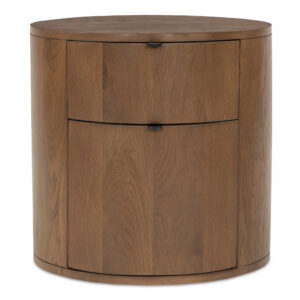 Theo 2 Drawer Nightstand Brown from Moe