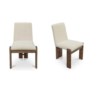 Mia Dining Chair Beige-Set of Two from Moe