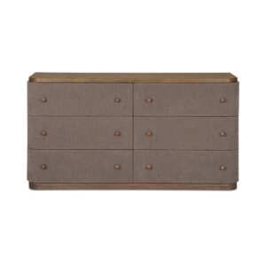 Simone 6 Drawer Dresser Brown from Moe