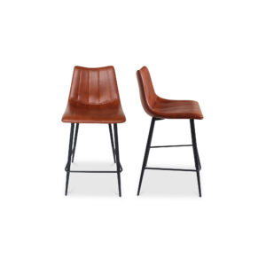 Alibi Counter Stool Brown - Set Of Two from Moe