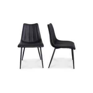 Alibi Dining Chair Matte Black - Set Of Two from Moe