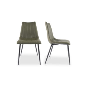 Alibi Dining Chair Dark Green - Set Of Two from Moe