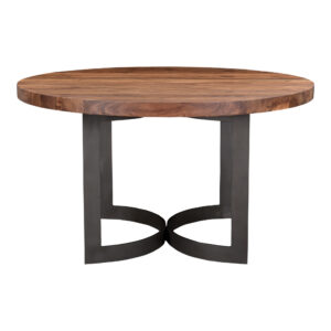 Bent Round Dining Table 54In Brown from Moe