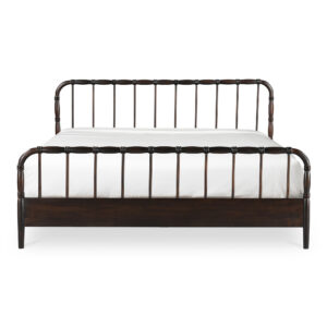 Vivian Queen Bed Dark Brown from Moe
