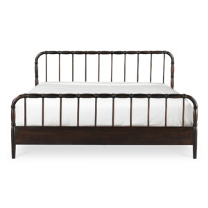 Vivian King Bed Dark Brownn from Moe