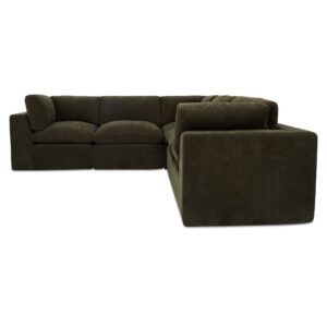 Cates Classic L Modular Sectional Dark Green from Moe