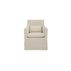 Lydia Outdoor Slipcover Dining Chair Cream from Moe