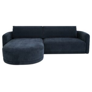 Emmy Sectional Dark Blue Left from Moe