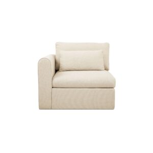 Swift Left Arm Facing Chair Light Beige from Moe