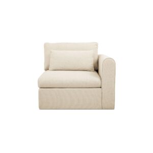 Swift Right Arm Facing Chair Light Beige from Moe